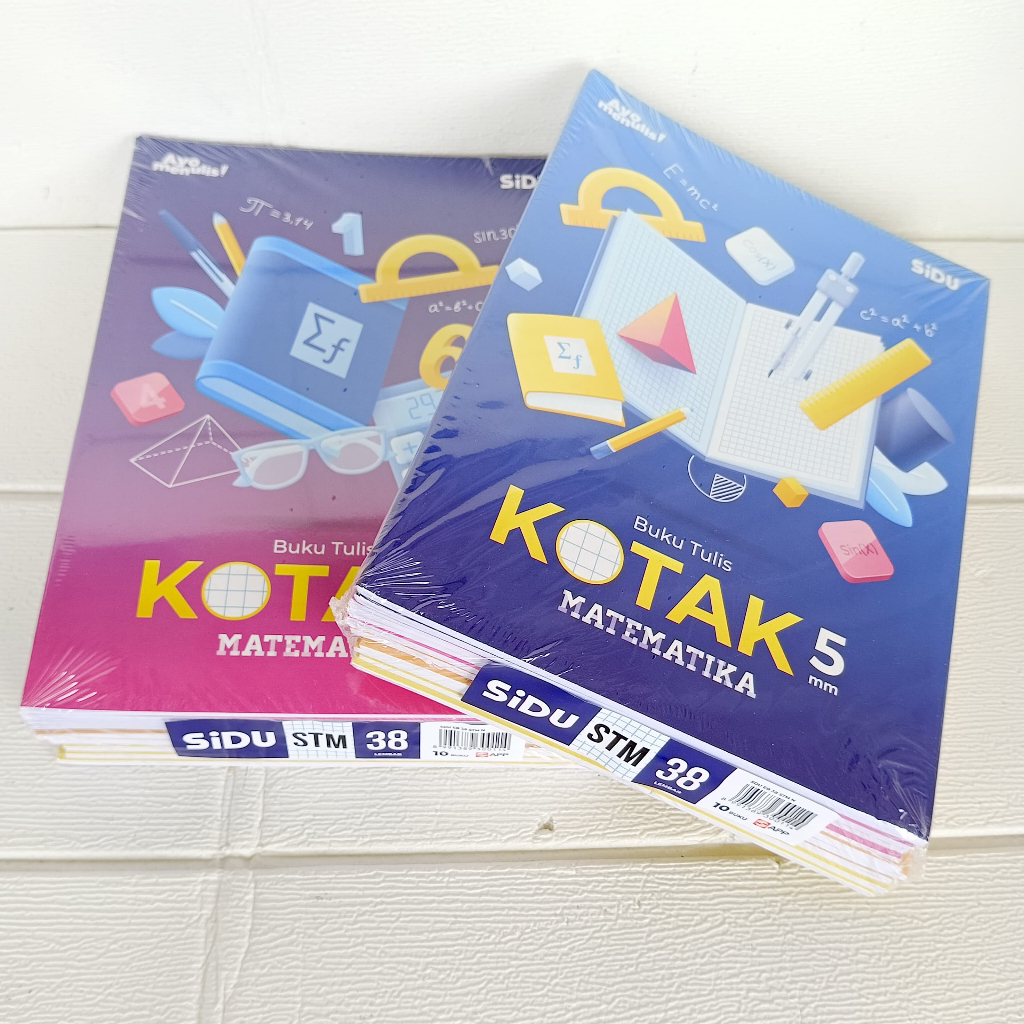 

[1PACK=10BUKU] BUKU TULIS STREAMIN KOTAK MATEMATIKA SIDU 38