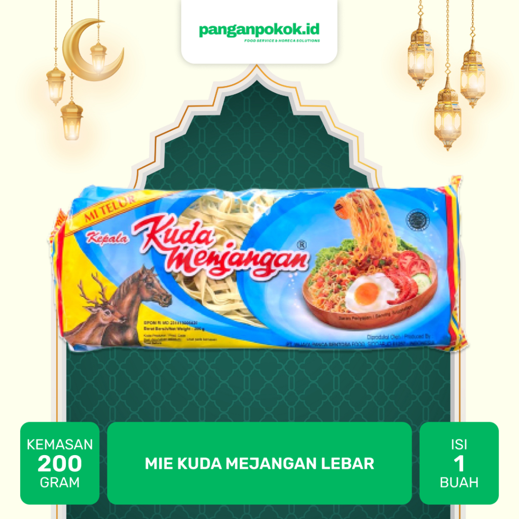 

Mie Telur Kuda Menjangan (lebar) - 200g