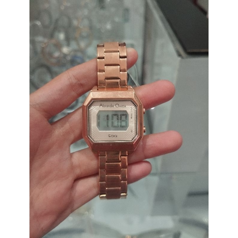 JAM TANGAN WANITA ALEXANDRE CHRISTIE DIGITAL AC 9395 / AC9395 ORIGINAL