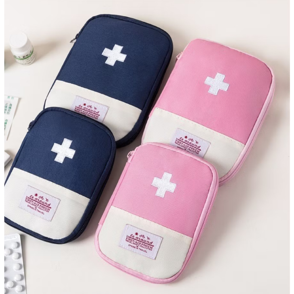 YAY TAS OBAT SAKIT KECIL/POUCH TRAVEL MINI PENGOBATAN PERTAMA/BAG ORGANIZER MEDICINE FIRST AID TRAVE