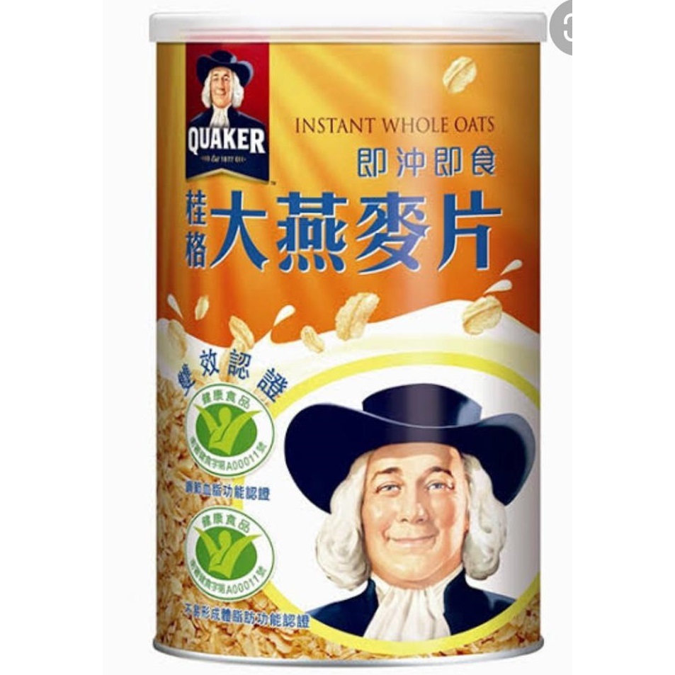 

Cereal Quaker Rasa Original Gandum Instant Whole Oats Seduh 1,1kg Taiwan Bagus untuk Jantung