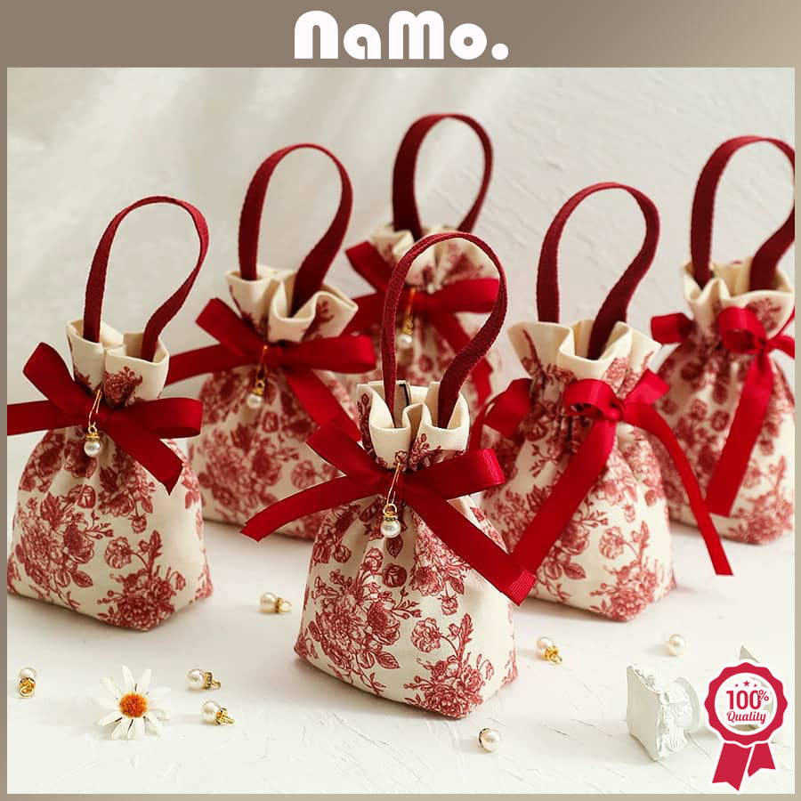 Namo Gift- Wedding pouch souvenir / tas serut souvenir pernikahan