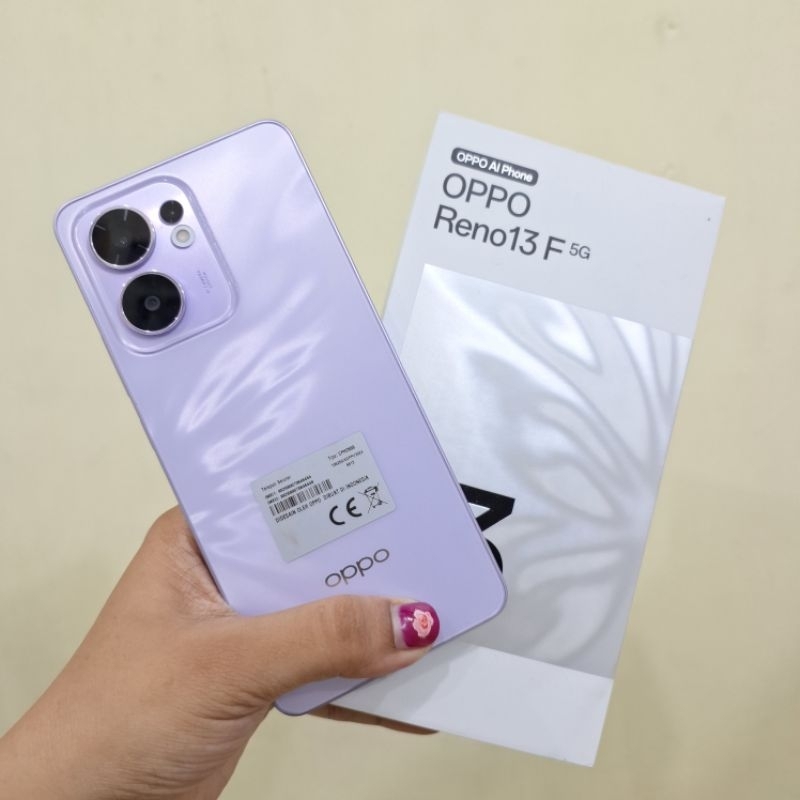 OPPO RENO 13F 5G RAM 8/256 GARANSI RESMI HANDPHONE ECOND BEKAS