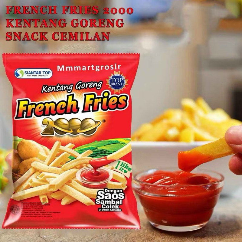 

Siantar top french fries 2000 jumbo ukuran 138 gram termurah