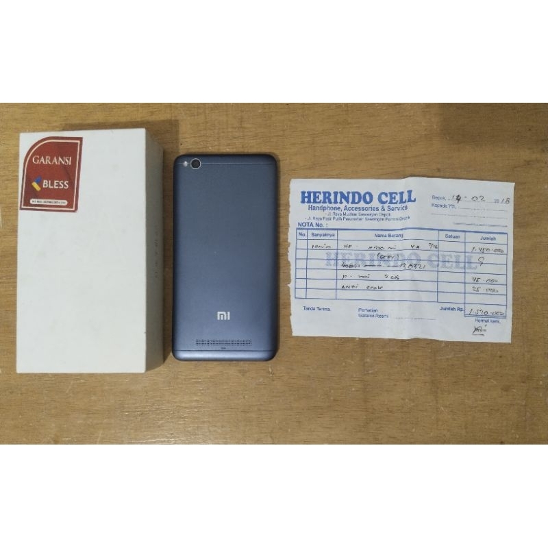 ORIGINAL XIAOMI REDMI 4A RAM 2GB INTERNAL 16GB FULLSET BESERTA NOTA PEMBELIAN TANGAN PERTAMA SECOND