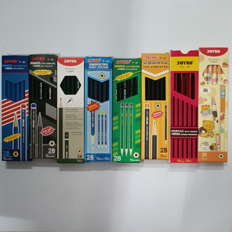 

Pensil Joyko HB / 2B Per Pack Isi 12Pcs
