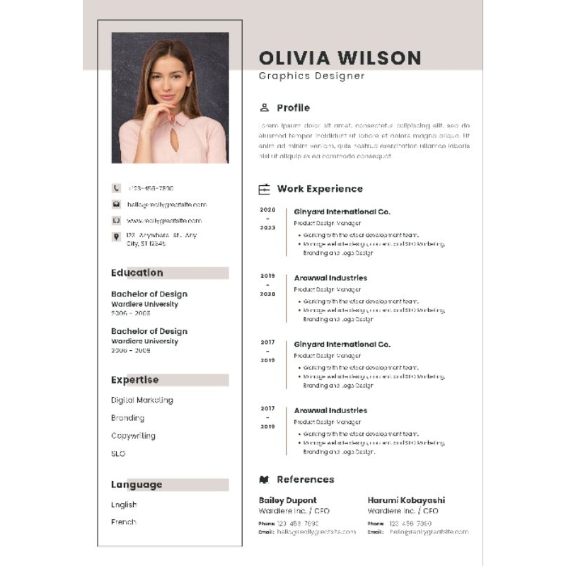 JASA DESAIN CV BAHASA INGGRIS / CV BAHASA INGGRIS