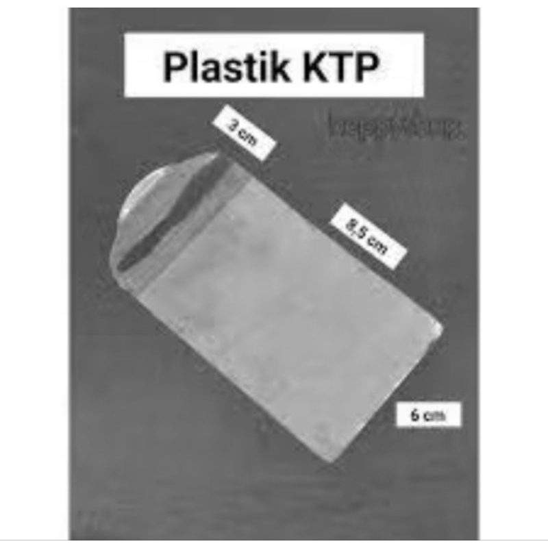 

Plastik ktp/kartu ATM/bed nama ukuran 8.5x6cm
