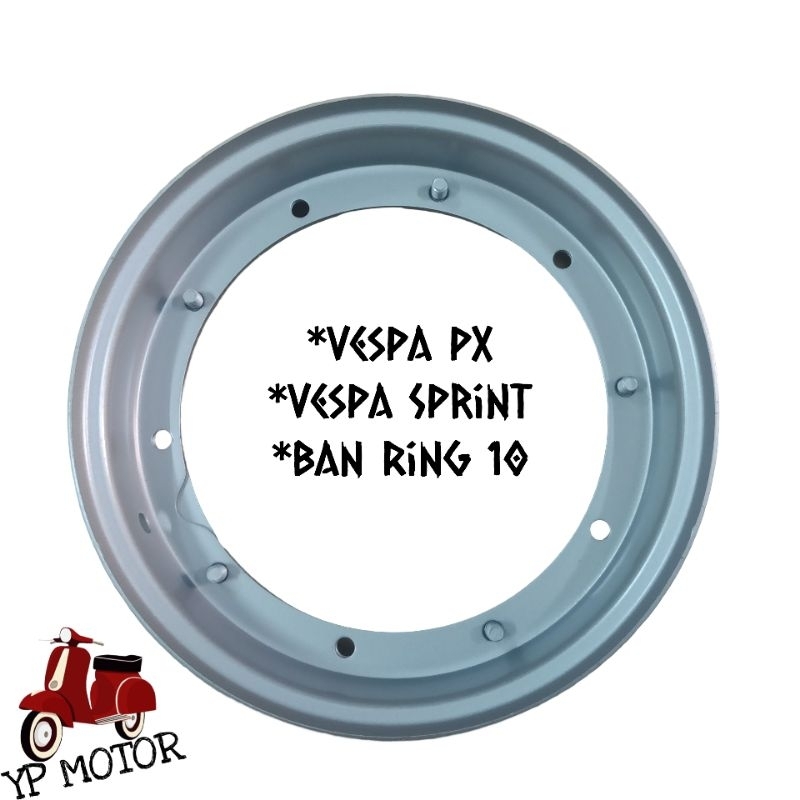 EAL Velg Velek Pelek Vespa Sprint PX Ring 10 Sparepart Aksesoris Onderdil Vespa