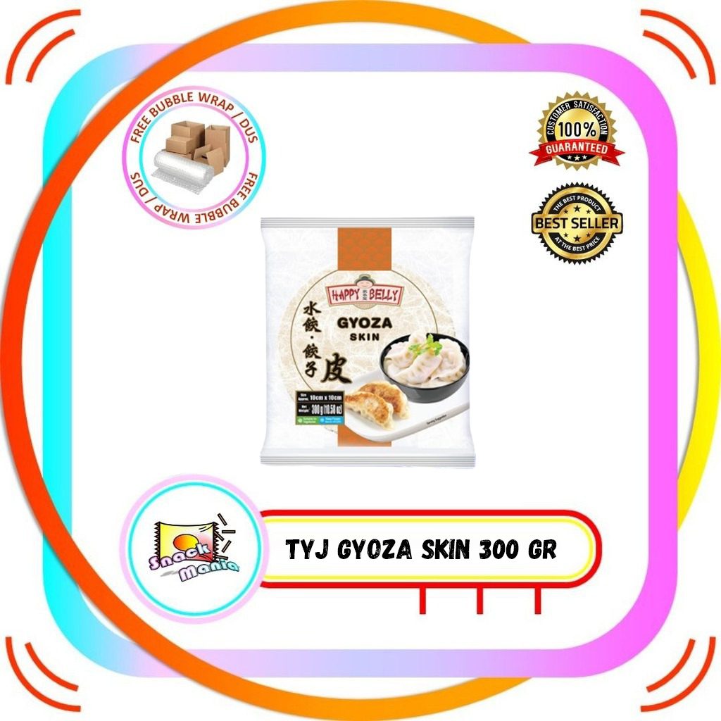 

TYJ Happy Belly Gyoza Skin 10 x 10 cm 300gr Kulit Pangsit Kulit Dimsum