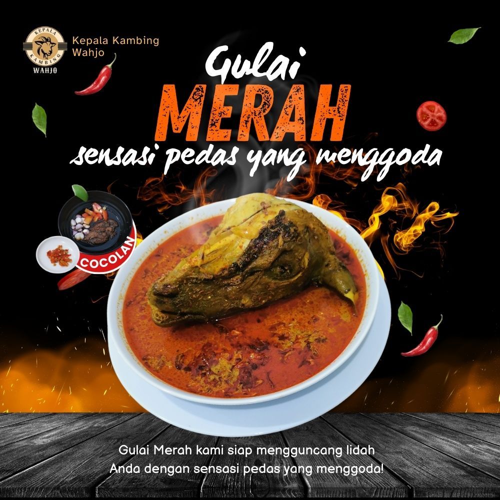 Gulai Merah Kepala Kambing Utuh Siap Santap Resto Kepala Kambing Wahjo