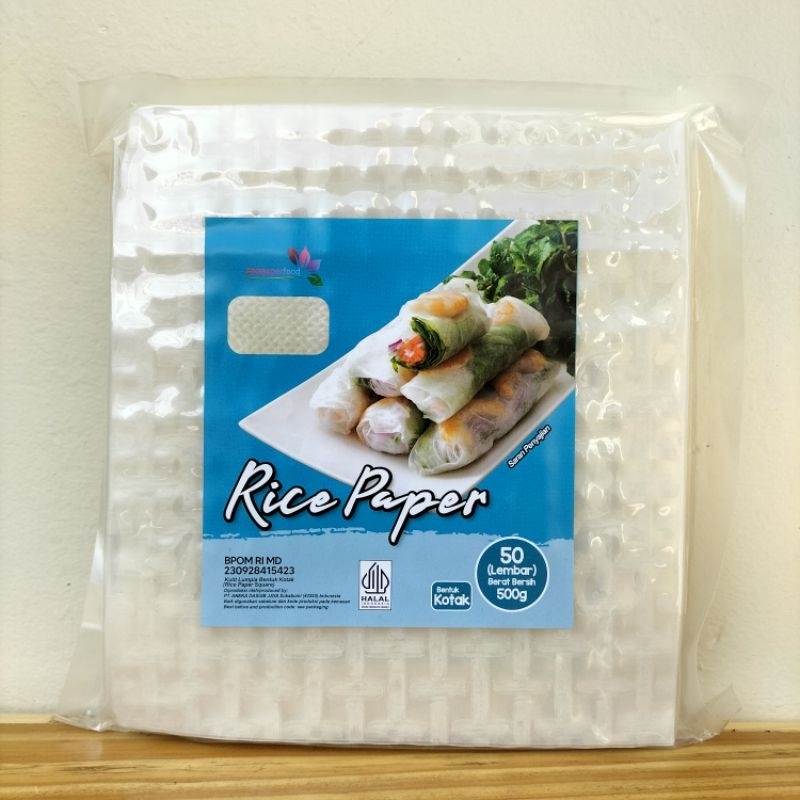 

Rice Paper Bentuk Kotak 1 pack 50's