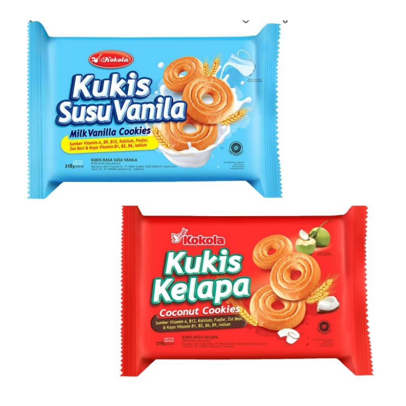 

Kokola kukis Vanilla Kelapa biskuit cookies