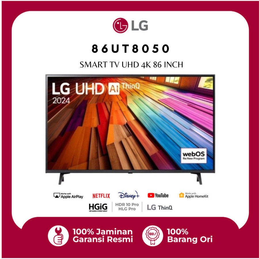 MONITOR LG UHD Smart TV 4K 86 Inch 86UT8050
