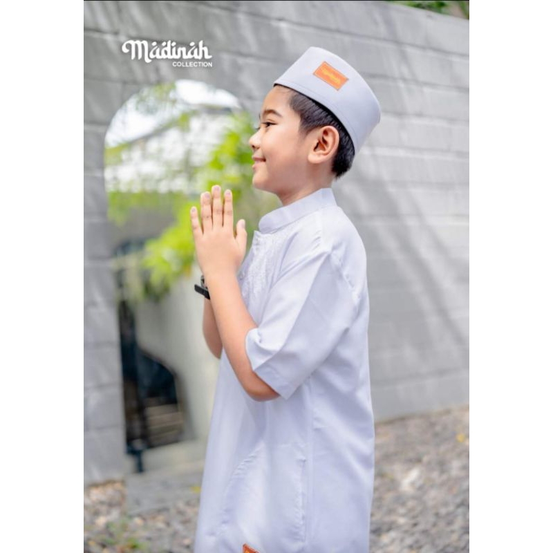 setelan Koko  putih manasik #koko anak kurta. pendek