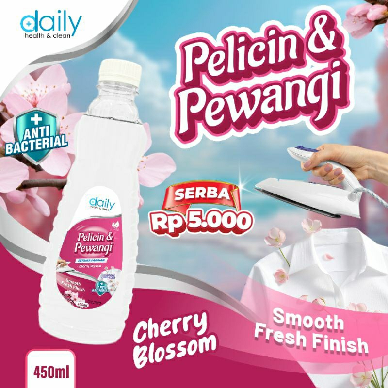 Dbq Pewangi Pakaian Cherry Blossom 450ml || Untuk 2-3x Refill Botol Rapika Spray