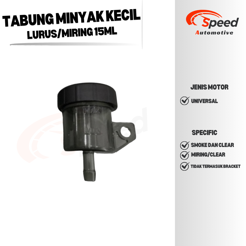 PROMO HEMAT TABUNG MINYAK REM KECIL 15ML MIRING LURUS VARIASI UNIVERSAL SEMUA MOTOR **