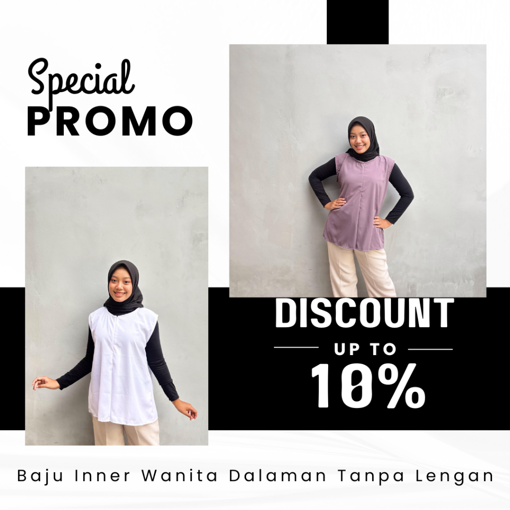 Inner Tanpa Lengan Dalaman Baju Wanita Atasan Seeveless Singlet Busui/Bumil Big Size