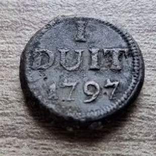 Koin VOC 1 Duit 1797