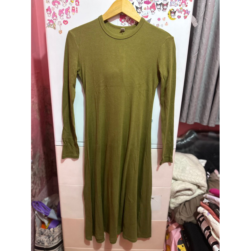 preloved inner dress knit uniqlo