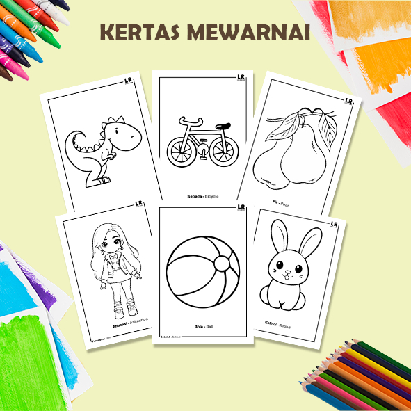 

Kertas Mewarnai A5 Mewarnai Colouring Aktivitas Mewarnai Aneka Tema 20 Lembar Transportasi Makanan