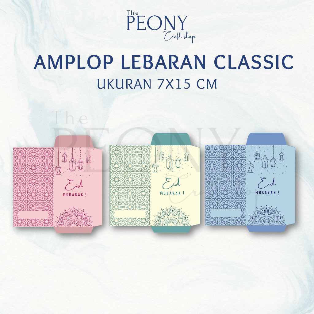 

The Peony Craft - AMPLOP LEBARAN TEMA CLASSIC / AMPLOP EID MUBARAK / AMPLOP IDUL FITRI