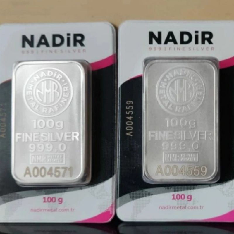 Perak nadir 100 gram LBMA