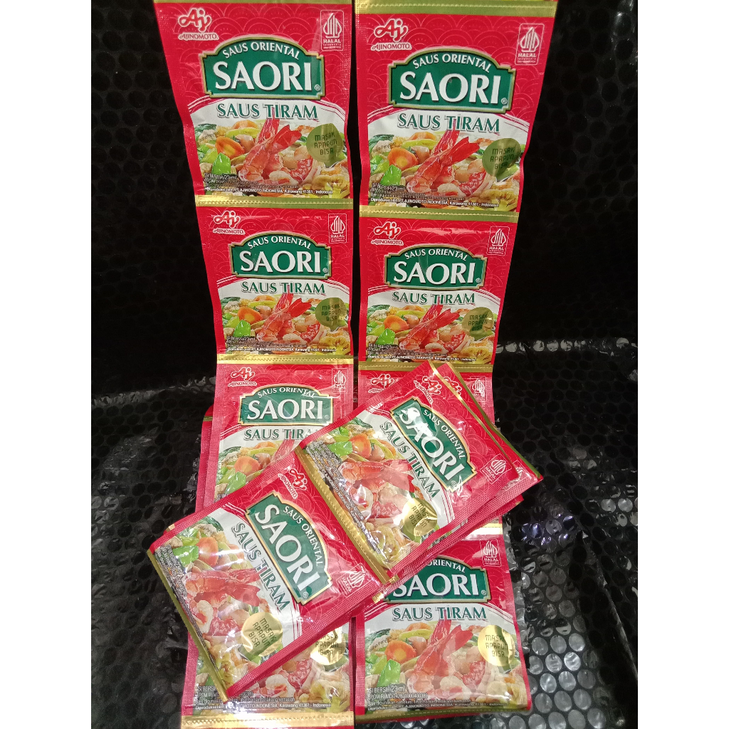 

Saori saus tiram renceng isi 10 sachet