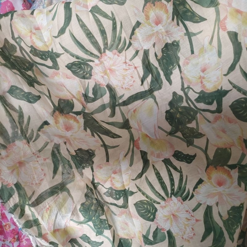 kain organza motif - kain organza motif - bahan antik - kain pesta - kain dress motif - kain organdi