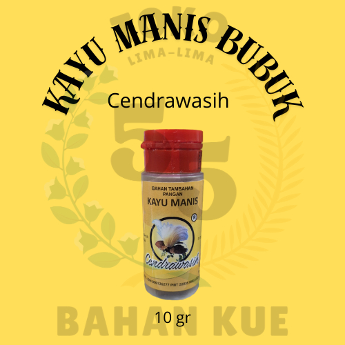 

Kayu Manis Bubuk Merek Cendrawasih Kemasan 10gr