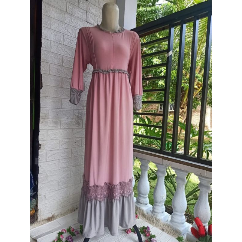 Gamis Bahan Jersey Super