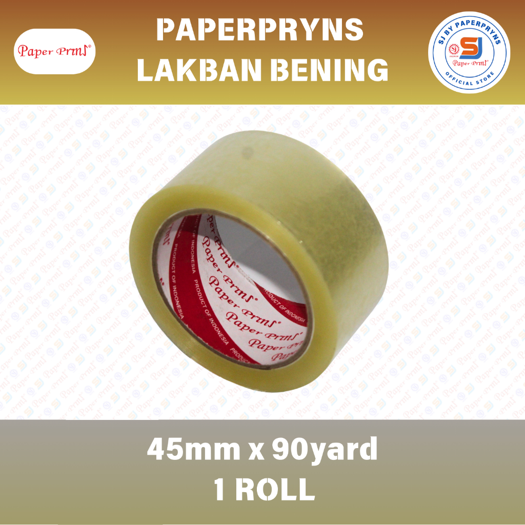 

PAPERPRYNS Lakban Bening (45mm x 90 yard) - 1 ROLL