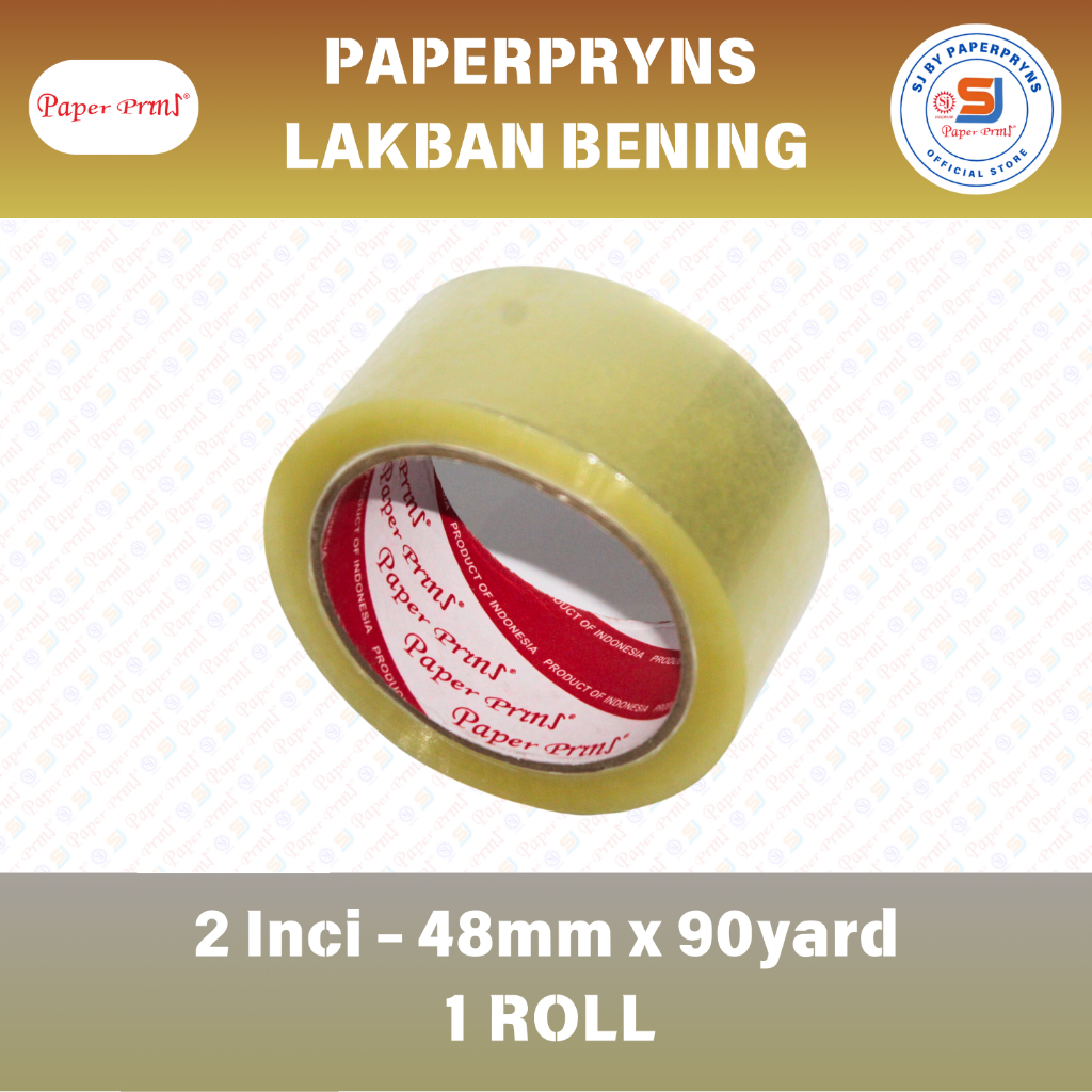 

PAPERPRYNS Lakban Bening 2 Inci (48mm x 90yard) - 1 ROLL