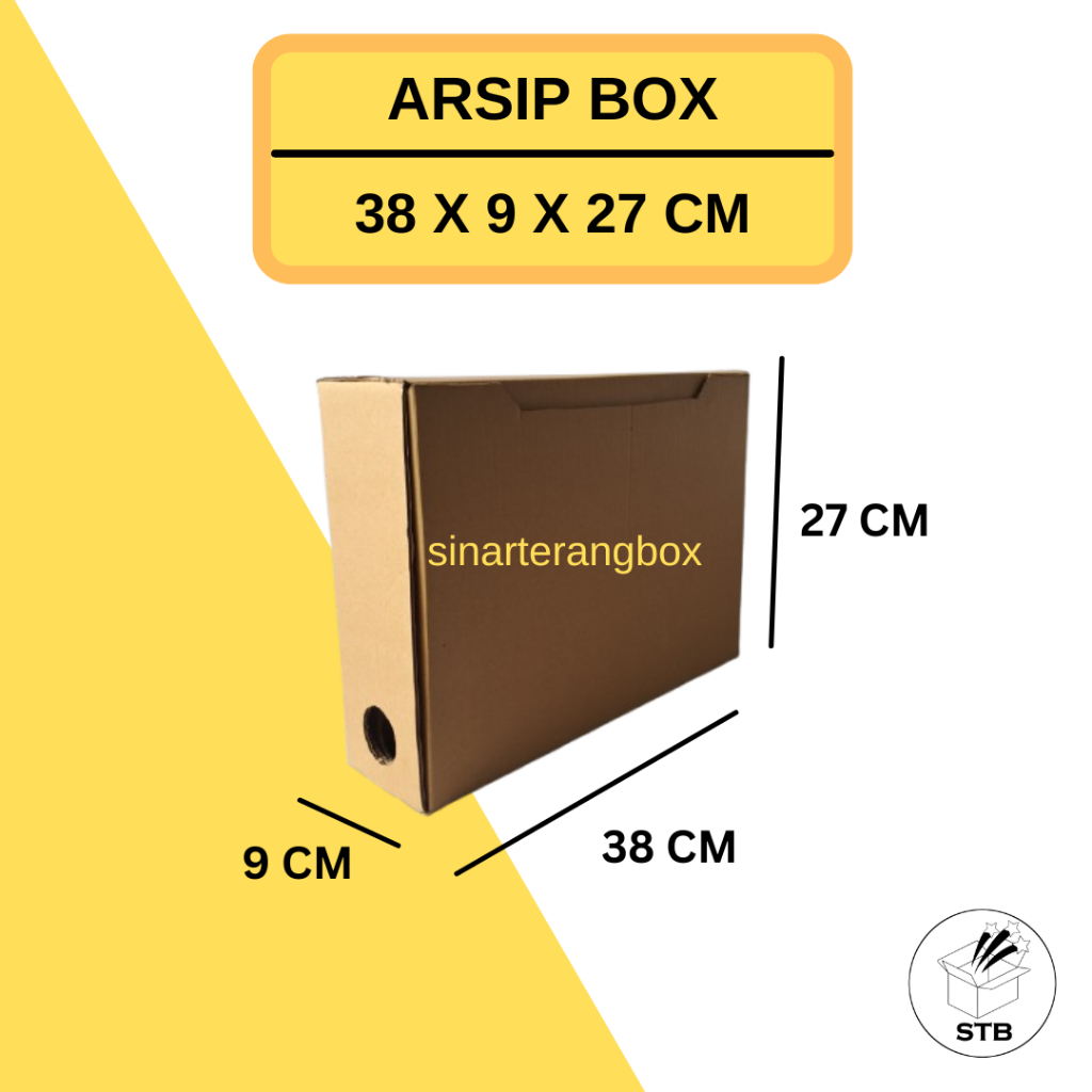 

38 X 9 X 27 CM KARDUS ARSIP ARCHIVE BOX FILE DOKUMEN KARTON TEBAL