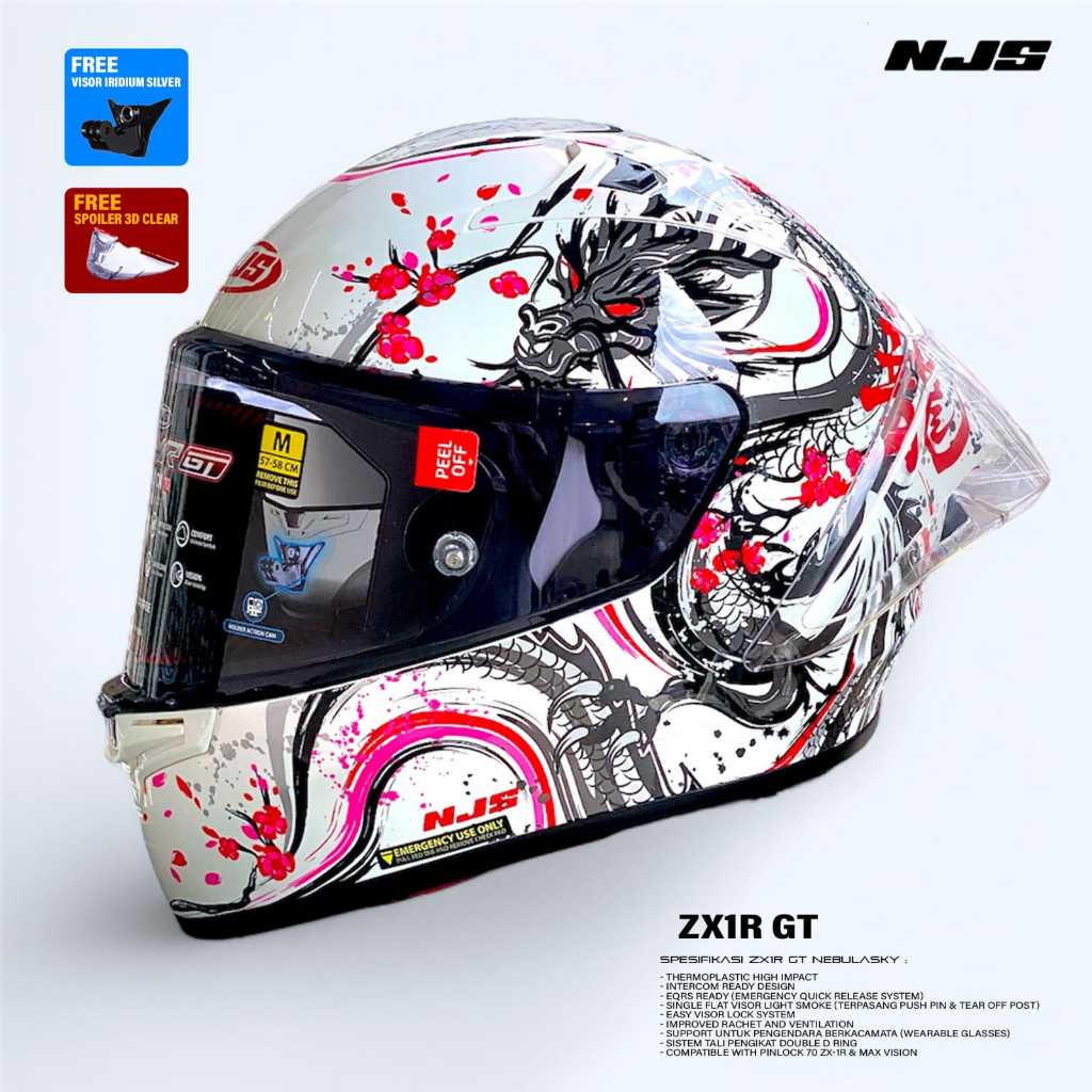 NJS ZX-1R GT SHENLONG - Helm Full Face