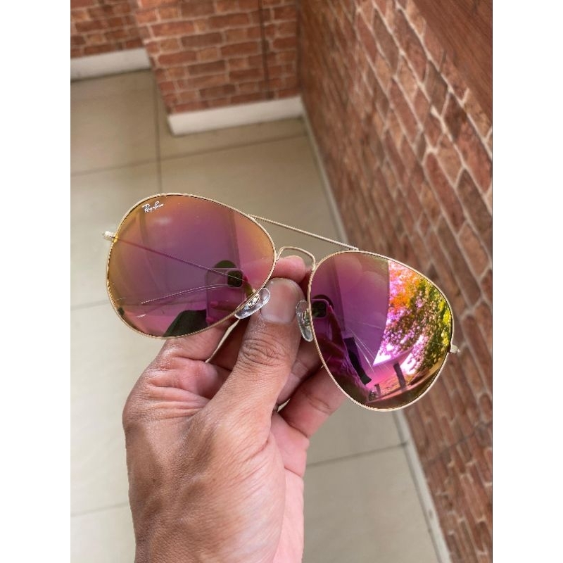 kacamata Ray-Ban RB 3026 aviators large metal 004/77 sz 62