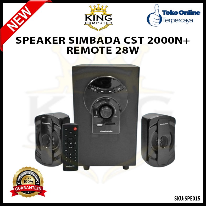 SPEAKER SIMBADA CST 2000N+ REMOTE 28W BLUETOOTH