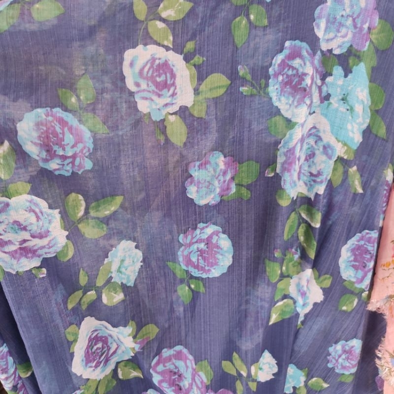 Kain katun silky  Motif fd | Bahan silky motif | Bahan Fashion wanita