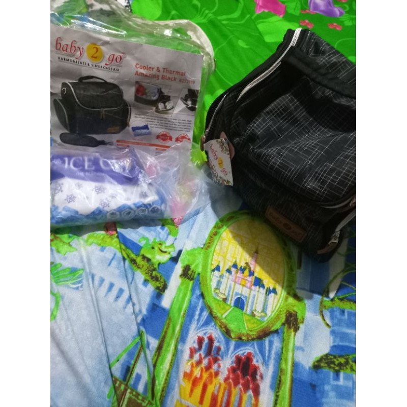 cooler bag/ tas penyimpan asi baby 2 go
