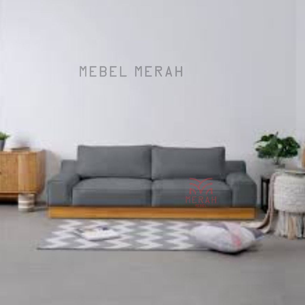 Sofa Kayu Jati - Sofa Lesehan - Sofa Ruang keluarga- Sofa Tamu - Sofa Murah - Mebel Merah