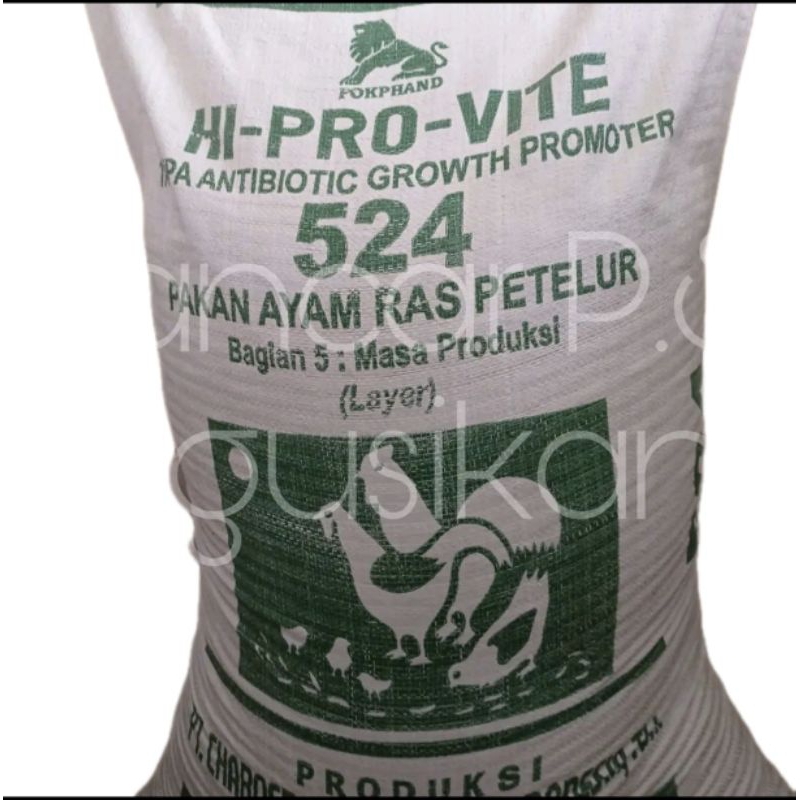 Pur ayam Hi pro Vite ayam petelur 524 Pakan unggas ras petelur