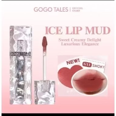 GOGO TALES ice Lipmud Lipmatte Velvet Lipstick, LipTint tahan lama