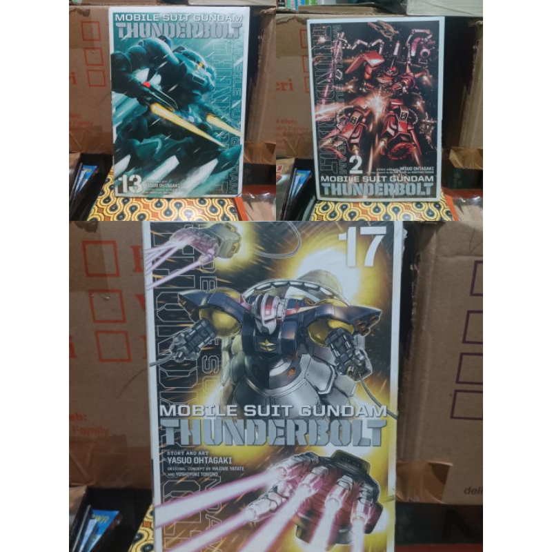 Komik manga impor mobile suit Gundam thunderbolt 2,13,17 segel / komik manga impor mobile suit Gunda