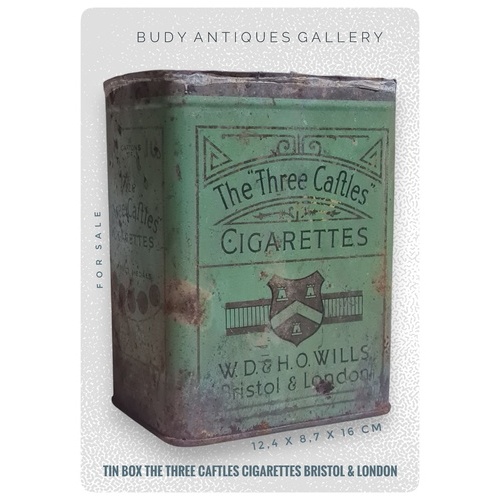 Tin Box Kuno The Three Caftles Cigarettes Bristol London