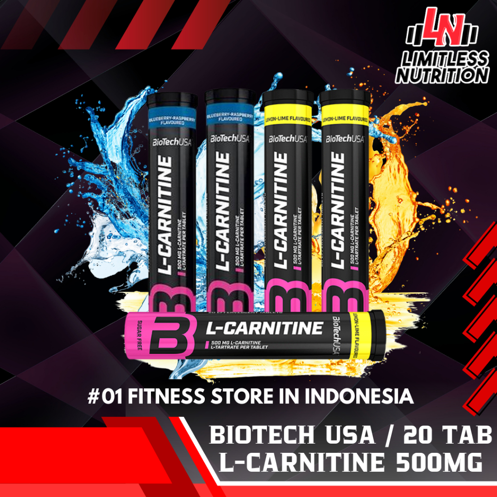 BIOTECH USA L CARNITINE 500Mg Effervescent - 20 Tablet