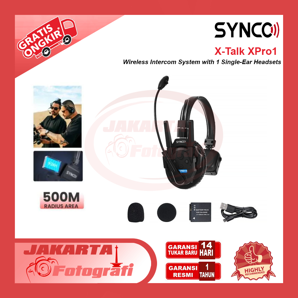 Synco Xtalk XPro1 Wireless Intercom Master/Remote Headset