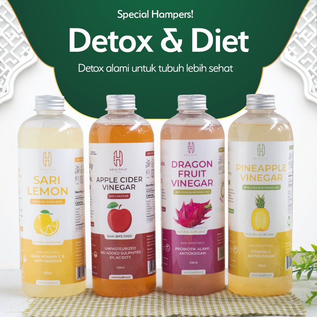 

HEALTIVA | PAKET HAMPERS | HAMPERS LEBARAN | PAKET LEBARAN | HAMPERS DETOX DIET I CUKA BUAH I SARI LEMON