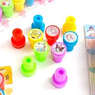 

Veiso_Stempel Labubu si 10 pcs / Stamp Karakter Labubu / Stempel Labubu Isi 10pcs