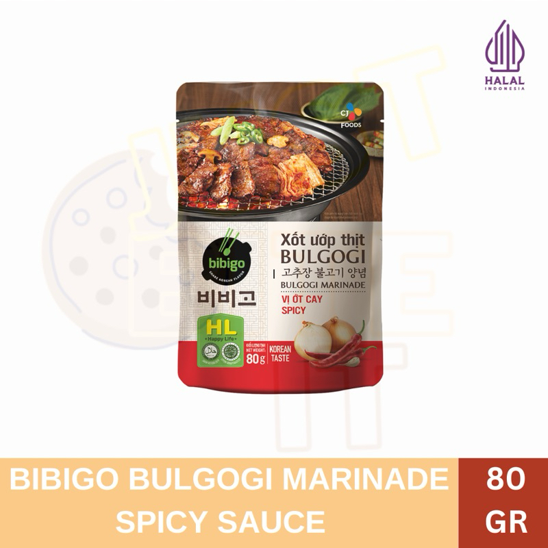

(HALAL) BIBIGO BULGOGI MARINADE SPICY SAUCE 80 GR