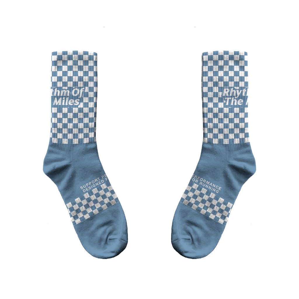 HLWN Running Unisex Socks Dress Blue - Valley